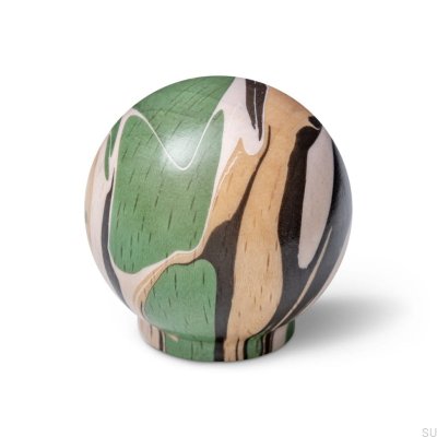 Мебельная ручка Ren Espresso Rich Green 35 Wooden Beech
