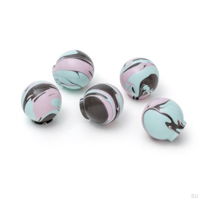 Ручка мебельная Ren Funky Black 35 Деревянный Бук