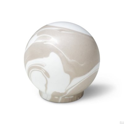 Ручка мебельная Ren White Grey 35 Деревянный Бук