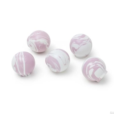 Ручка мебельная Рен Белая Сирень 35 Деревянный Бук