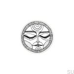 E_27-WH-A--Gałka-meblowa-Faces-Black&White-40-Drewniana-Dębowa-Emaliowana-Biała-(wzór A)-Dot-Manufacture-Skandynawskie-Uchwyty_1