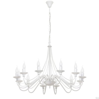 Люстра Rose 12 Металл Белый