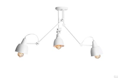 Aida 3 Металлический Белый Потолочный Светильник