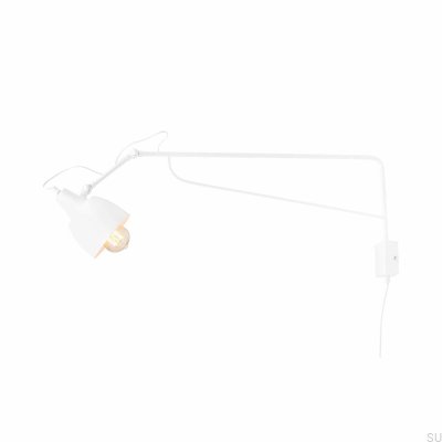 Soho Большой металлический настенный светильник Белый