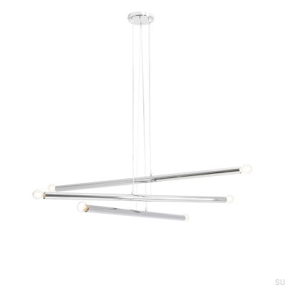 Подвесной светильник Tubo 6 Metal Silver Chrome