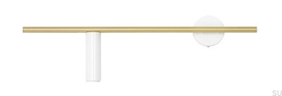Настенный светильник Trevo Brass & White (слева)