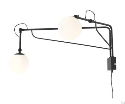 Настенный светильник Soho Glass 2 Metal Black