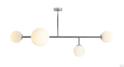 Dione 4 Потолочный светильник Металл Серебристый Хром