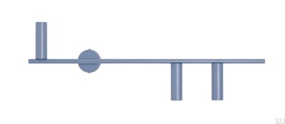 Настенный светильник Trevo 3 Metal Blue (справа)