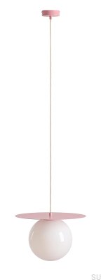 Loop L Металлическая розовая подвесная лампа
