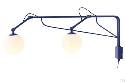 Настенный светильник Soho Glass 2 Metal Cobalt