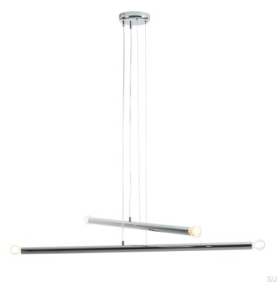 Подвесной светильник Tubo 4 Metal Silver Chrome