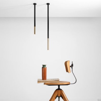 Потолочный светильник L металлический черный