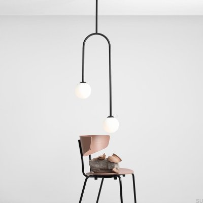 Потолочный светильник Nave 2, металл, черный