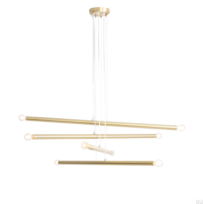 Подвесной светильник Tubo 8 из латуни