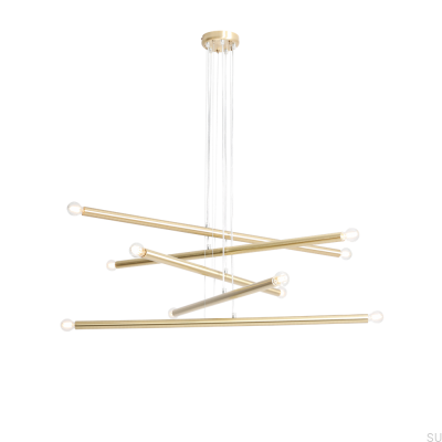 Подвесной светильник Tubo 10 из латуни