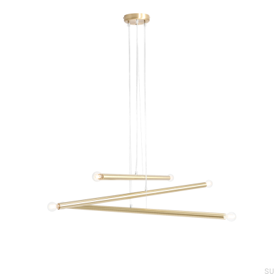 Подвесной светильник Tubo 6 из латуни