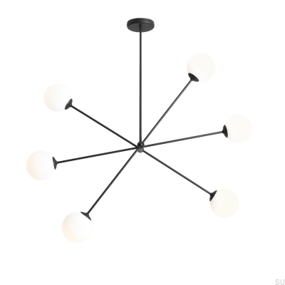 Потолочный светильник Ohio 6 Metal Black