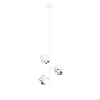 Bot 3 Металлическая белая подвесная лампа