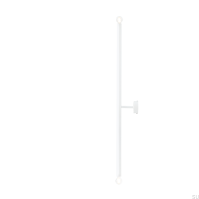 Tubo 2 L Металлический настенный светильник Белый