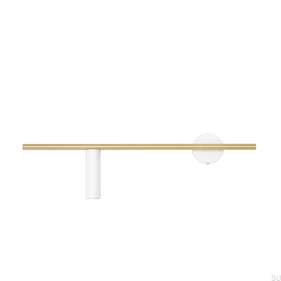 Настенный светильник Trevo Brass & White (слева)