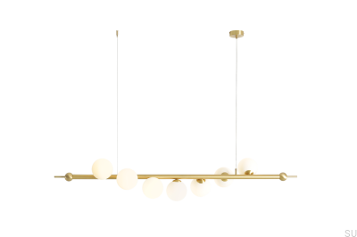 Подвесной светильник Wave 7 из латуни