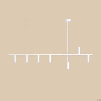 Trevo 7 Металлический Белый Подвесной Светильник