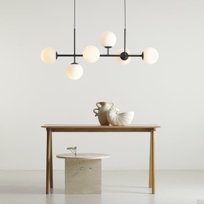 Fin 6 Металлическая черная подвесная лампа