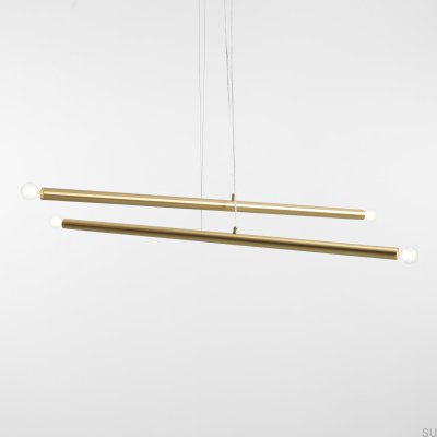 Подвесной светильник Tubo 4 из латуни