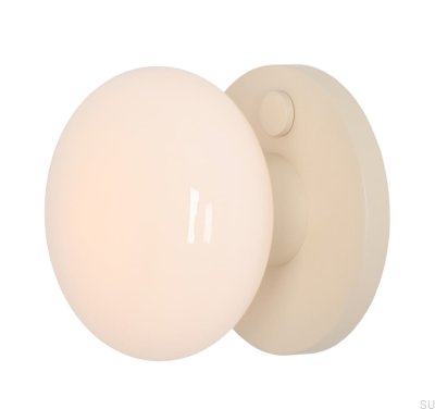 Flo S Настенный светильник металлический кремовый