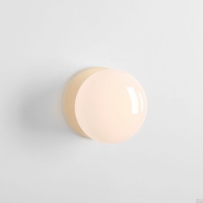 Flo S Настенный светильник металлический кремовый