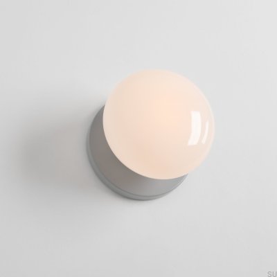 Настенный светильник Flo S, металлический серый