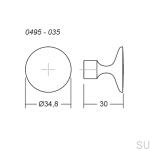 0495035Z614--Gałka-meblowa-Floid-Antyczny-brąz-Viefe-Skandynawskie-Uchwyty