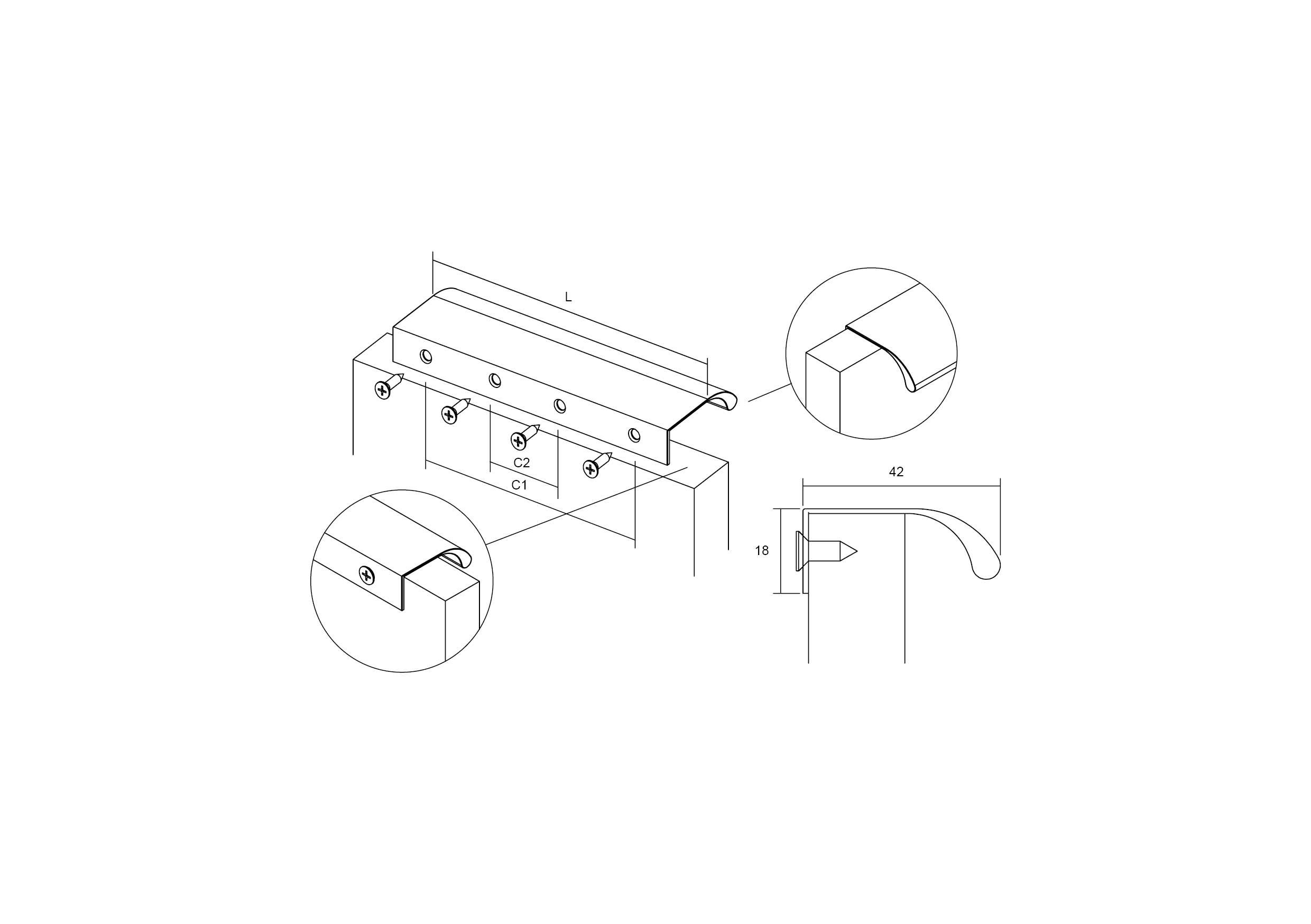 03721440L30--Uchwyt-meblowy-krawędziowy-Ona-1440-Aluminiowy-Czarny-Anodowany-Viefe-Skandynawskie-Uchwyty