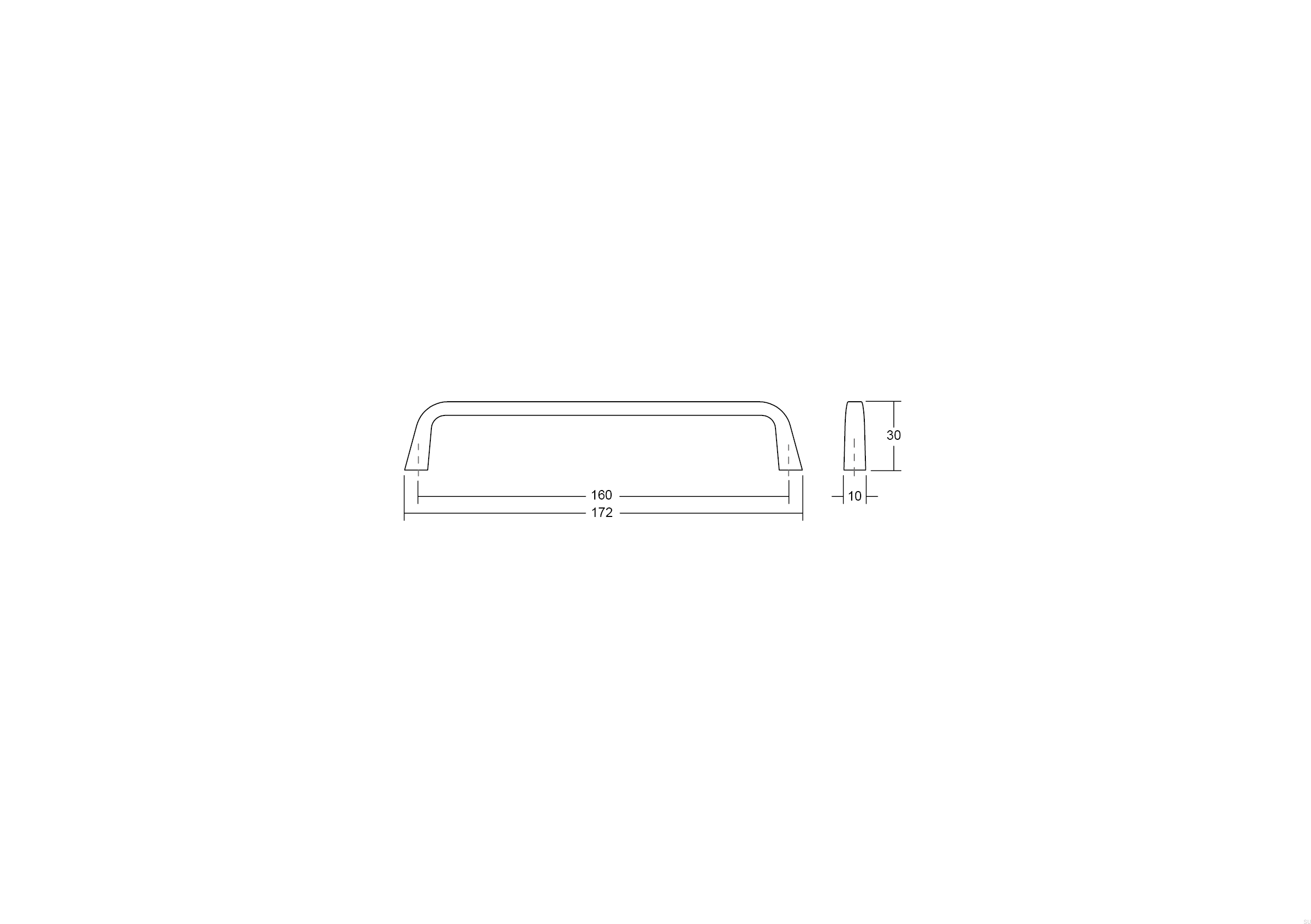 0446160Z23--Uchwyt-meblowy-podłużny-Este-160-Nikiel-Szczotkowany-Viefe-Skandynawskie-Uchwyty