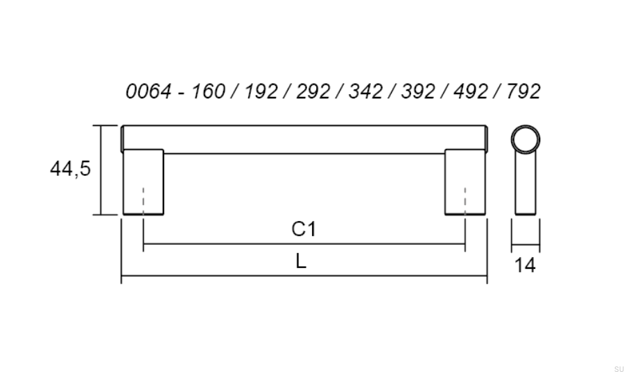 0064492S25--Uchwyt-meblowy-podłużny-Kombi-492-Srebrny-Stalowy-Viefe-Skandynawskie-Uchwyty