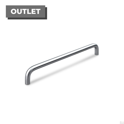 Ручка мебельная продольная Latina 224, матовая сталь