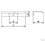 Rysunek techniczny uchwytu wraz ze sposobem montażu