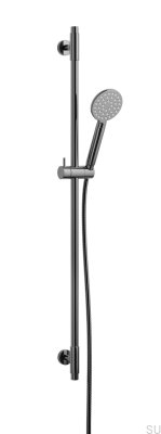 Душевая штанга с регулируемым настенным креплением ARM100 Латунь Черный Хром