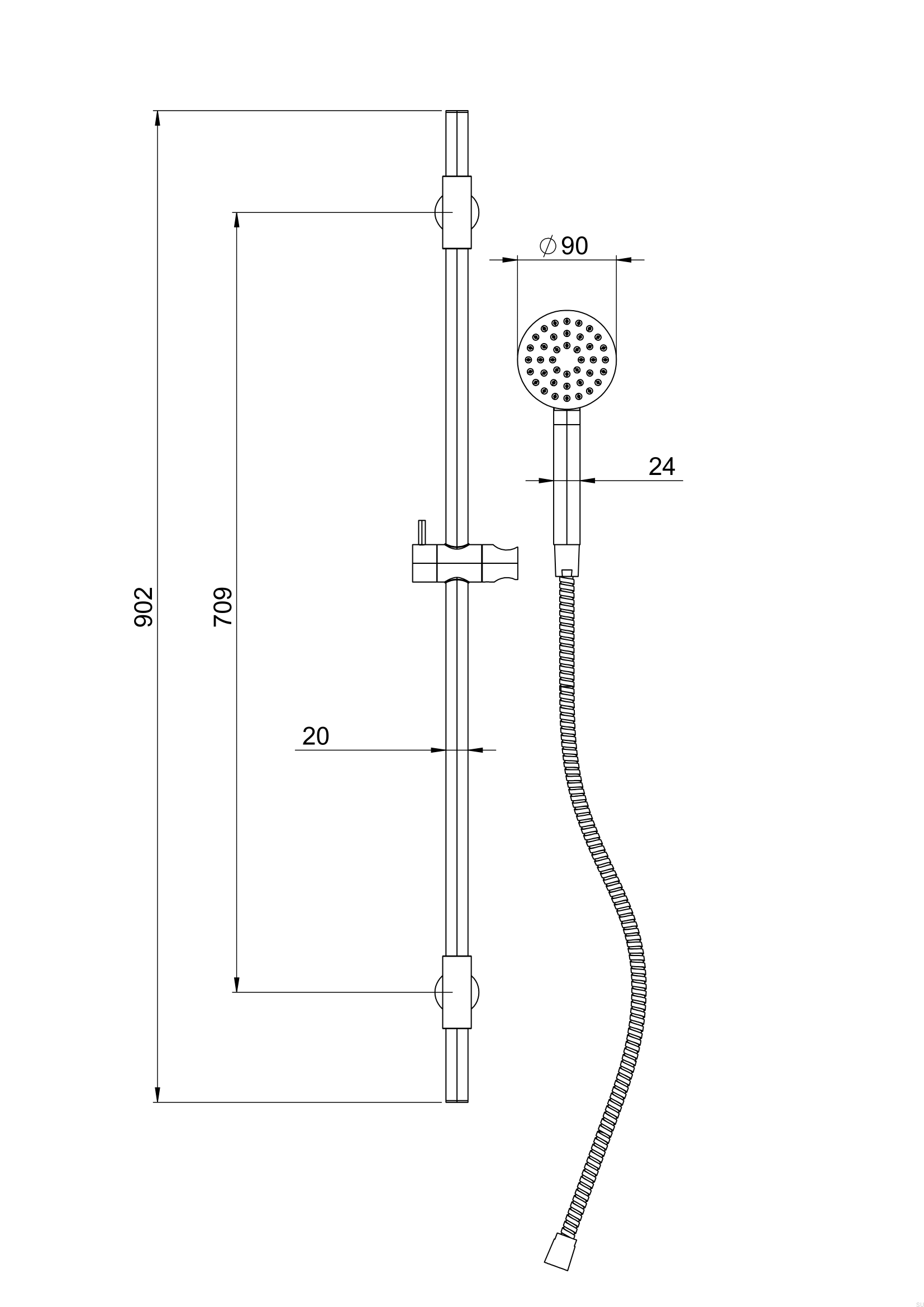 9427923--Drążek-prysznicowy-z-regulowanym-uchwytem-ściennym-ARM100-Mosiężny-Czarny-Matowy-Tapwell-Skandynawskie-Uchwyty_2