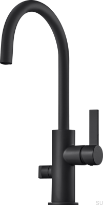 Кухонный смеситель с клапаном для посудомоечной машины ARM184, латунь, матово-черный