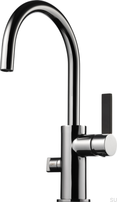 Кухонный смеситель с клапаном для посудомоечной машины ARM384, латунь, серебристый, хром с черным