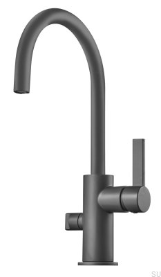 Кухонный смеситель с клапаном для посудомоечной машины ARM384 Латунь Графит