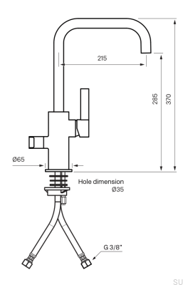 Кухонный кран с клапаном для посудомоечной машины ARM584, матовая медь, неокрашенный