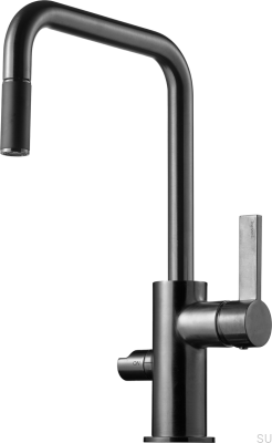 ARM587 Смеситель для кухни из латуни с черным матовым хромом