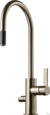 Кухонный кран с клапаном для посудомоечной машины ARM885, латунь, никелированная, матовая