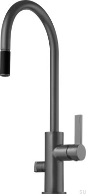 Кухонный смеситель с клапаном для посудомоечной машины ARM885 Латунь Графит