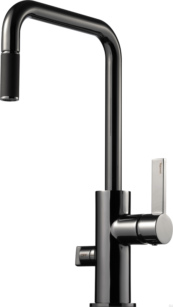 9423578--Bateria-kuchenna-z-zaworem-do-zmywarki-ARM887-Mosiężna-Czarna-Chromowana-Tapwell-Skandynawskie-Uchwyty_1