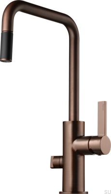 Кухонный смеситель с клапаном для посудомоечной машины ARM887, цвет латунь, коричневый