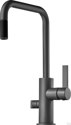 Кухонный смеситель с клапаном для посудомоечной машины ARM887 Латунь Графит